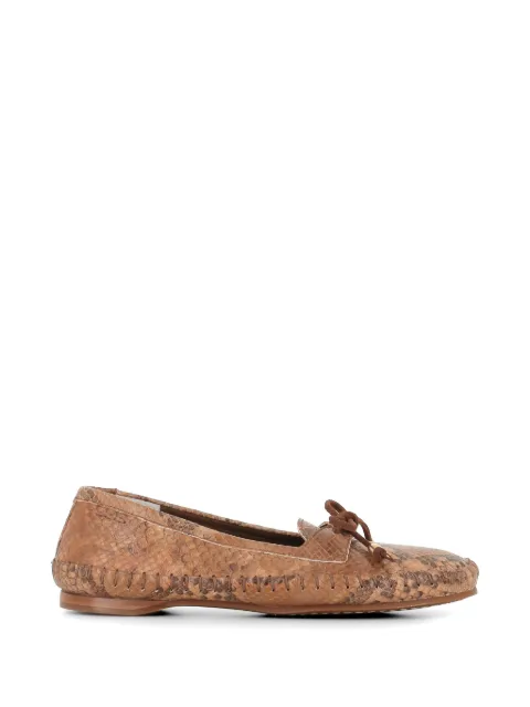 Alexander Hotto bow loafers Brown 69602