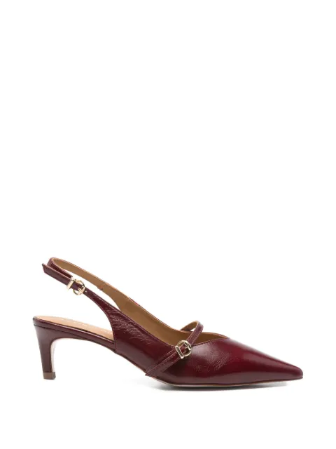 Pedro Miralles leather mules Red 18737