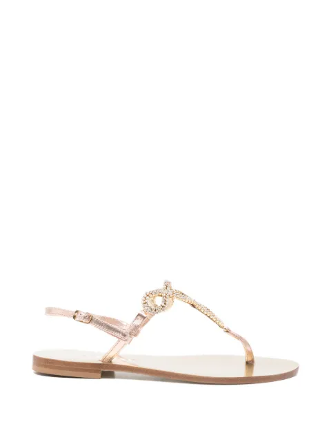 EDDI CUOMO glass-embellished sandals Pink T7682