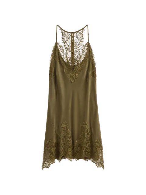 Gold Hawk lace-trim camisole top Green GH4168E13