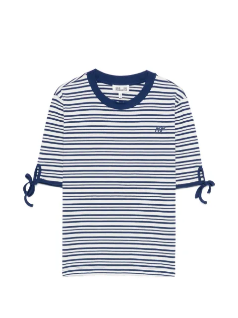 Baum Und Pferdgarten Janet striped tie-sleeve top White 24819JANET