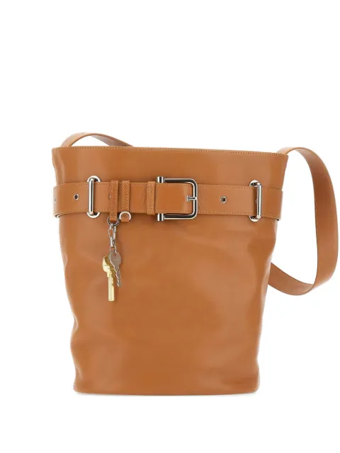 Osoi Bucket Brocle leather shoulder bag Neutrals 26SB05013295MAPLE