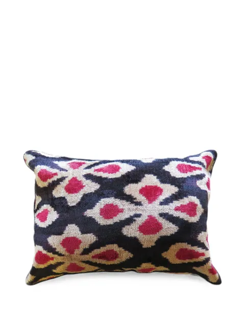 Les-Ottomans ikat-print cushion Blue V0140X50S