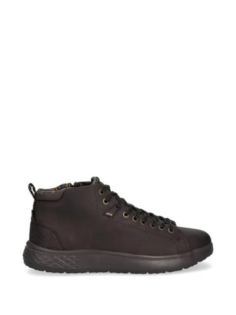 JEEP zip lace-up sneakers Brown JM52051A