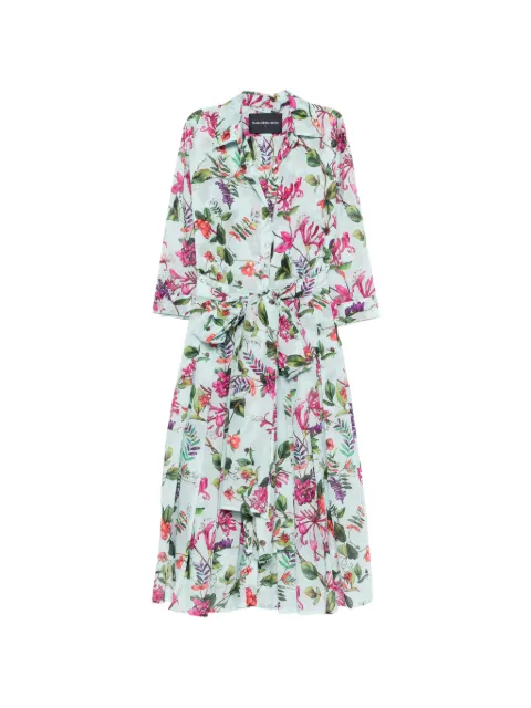 Samantha Sung floral tie maxi dress Blue AUDREYDRESSSHIRTGALERIESUMMERBOUQUETSOFTAQUA