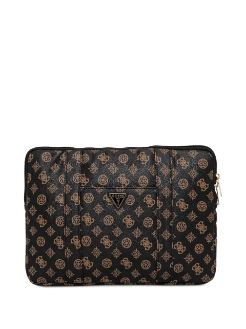 GUESS USA monogram-print laptop bag Black GUCS14Z