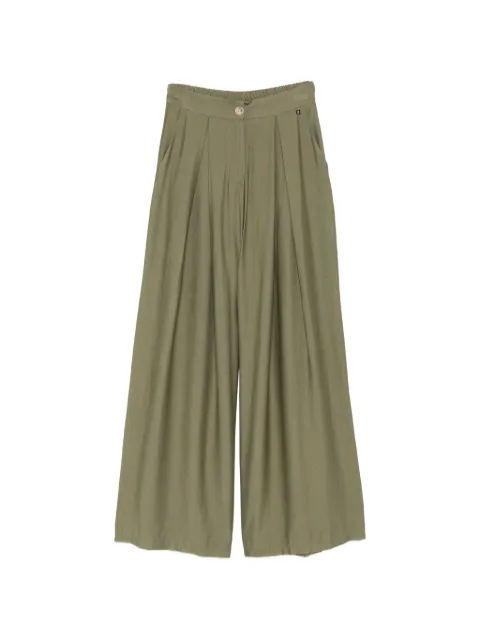 DIXIE pleated pleated trousers Green PDR1JREA