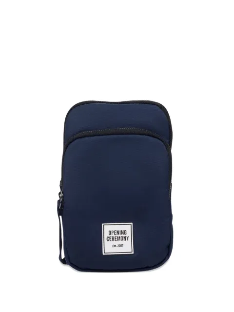 Opening Ceremony logo-patch phone bag Blue 95OCY3150