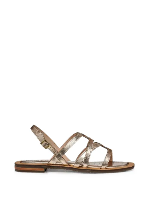 Geox Sozy metallic-effect strappy sandals Gold D55YFA000N6
