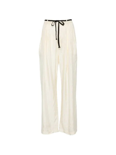 Barena Pestrin Sbrissa striped tie-waist trousers Yellow PAD55545155