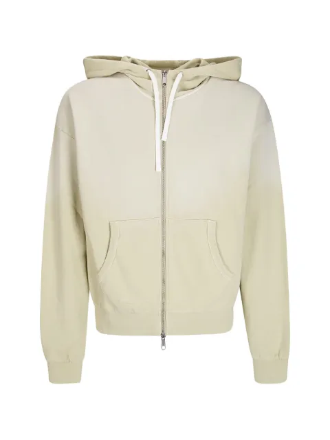 Brain Dead padded-elbow zip-up hoodie Neutrals P26T09004824