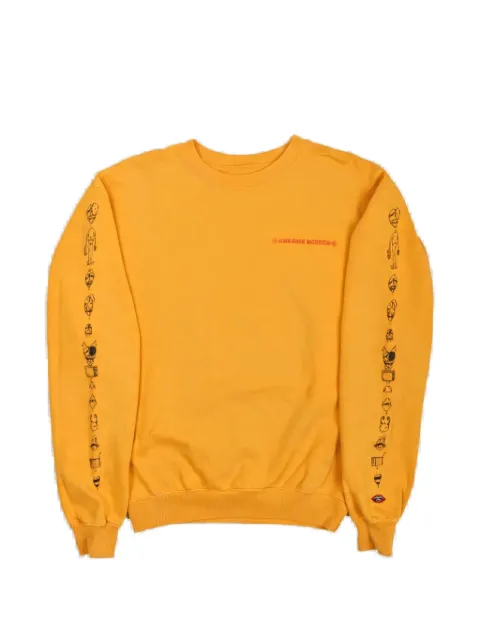 Chrome Hearts Matty Boy Call Me crew-neck sweatshirt Yellow CHRM0902