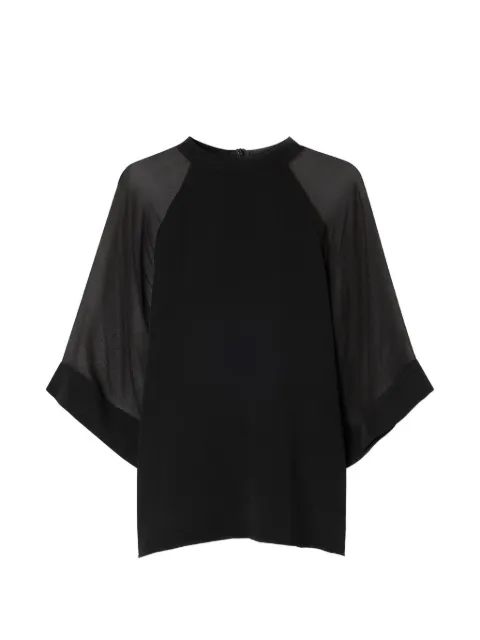 Filippa K sheer-panel top Black 32105098