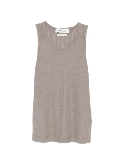 TONYWACK ribbed top Neutrals BF12TP201