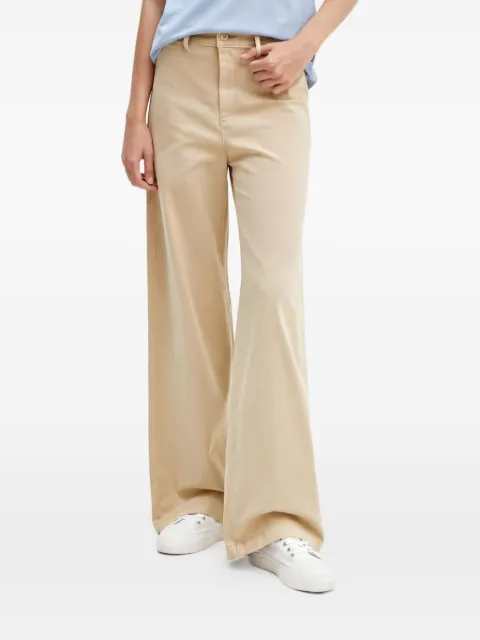 Levi's logo-patch wide-leg trousers Neutrals A8697