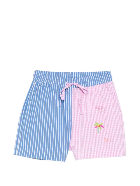 SUSANNA BLU striped embroidered shorts Blue NEWPORT