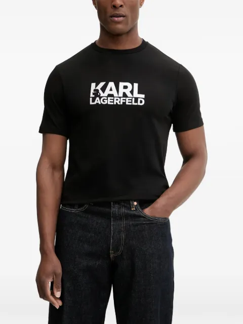 Karl Lagerfeld logo-print T-shirt Black 755780561235