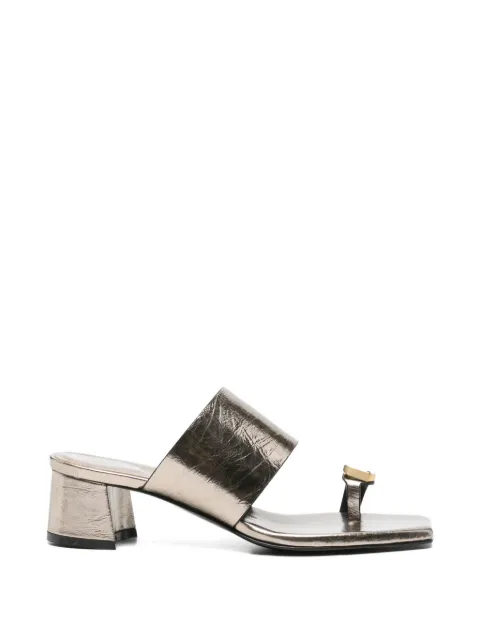 Donnarì square-toe sandals Gold GD71E