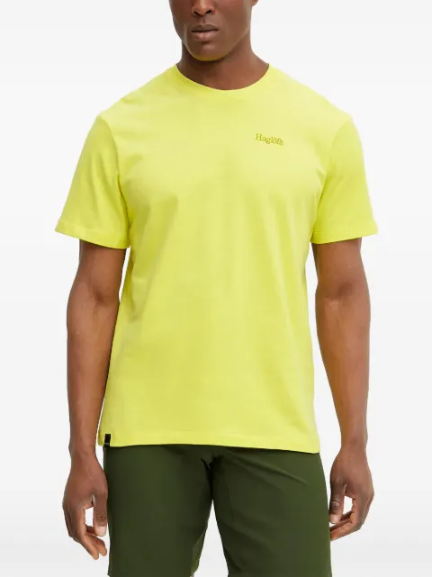 Haglöfs logo-embroidered T-shirt Yellow 607658