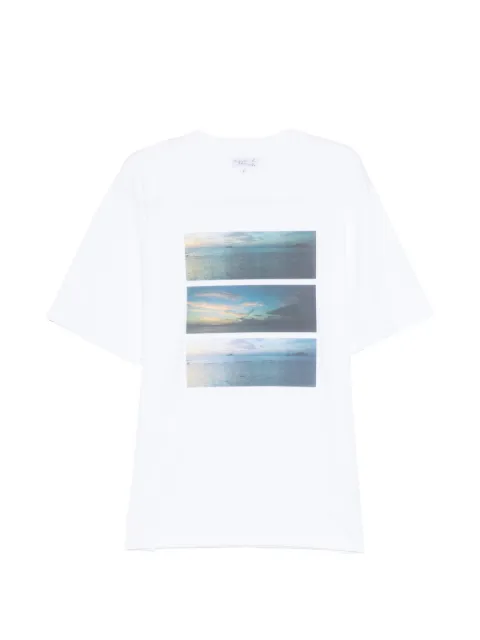 agnès b. CHRISTOF DIGITAL PHOTOPRINT T-SHIRT White EAC9NZ00
