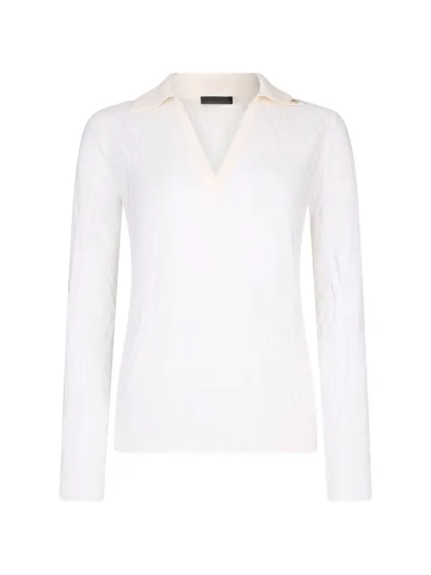 LIU JO wool V-neck sweater White CA6062MA77QP9581
