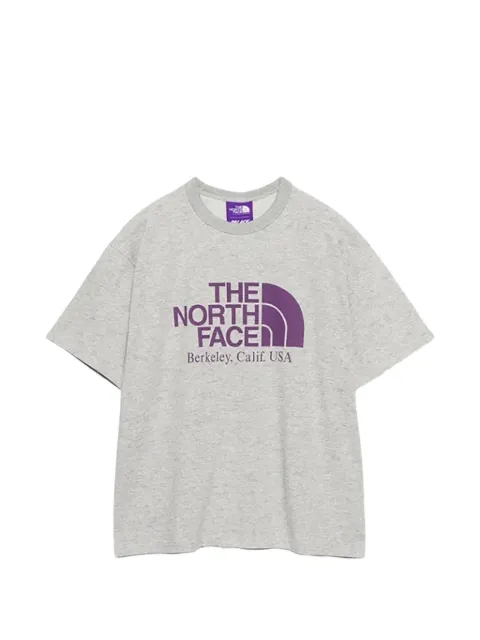 Palace Purple Label graphic-detail cotton T-shirt Grey P0116