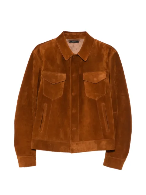 TOM FORD suede jacket Brown LBI004LMS028