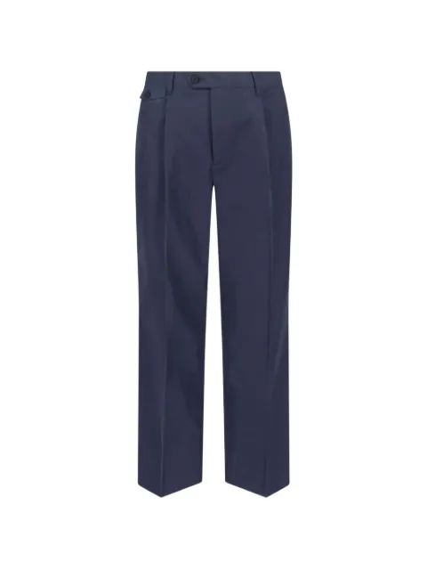 DUNST front-pleat trousers Blue UDPA6A303N2