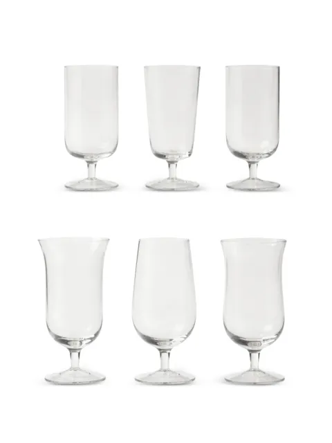Bitossi Home assorted-shapeds beer glass (set of six) White MCV00064