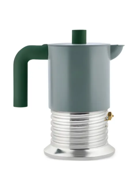 Alessi ribbed-design espresso maker Silver PM013GR