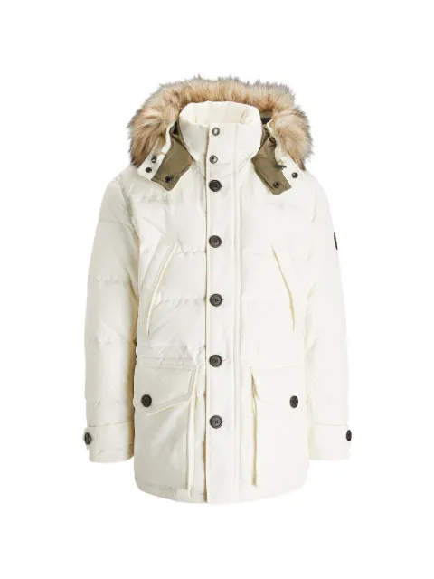Polo Ralph Lauren hooded faux-fur coat White 710823852003