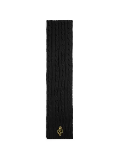 Lauren Ralph Lauren cable-knit scarf Black 454960071002