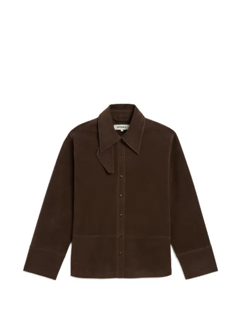 Apparis Ren overshirt Brown RENSANSSUEDEOVERSHIRT
