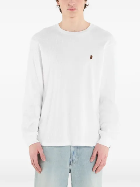 A BATHING APE® head point thermal T-shirt White 001UWL701001FWHT