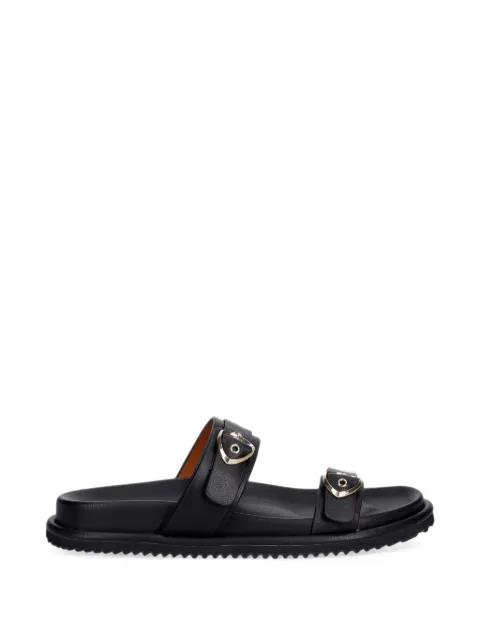 Blauer Bloom03 buckle-fastening leather sandals Black S6BLOOM03LEA