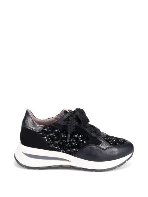 Ron White Zara sequin-embellished panelled sneakers Black ZARAONYX