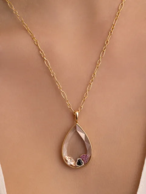 Loquet Black Eclipse diamond charm Gold CHMNELSHO18R