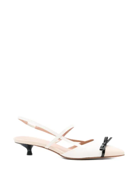 Festa Milano Alessias bow strap pumps White ALESSIAS
