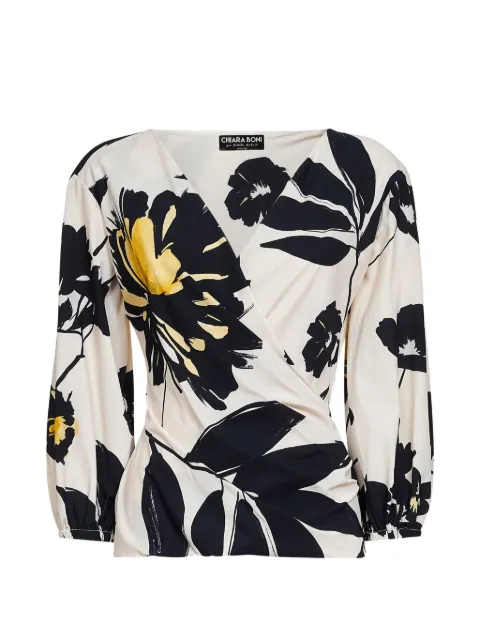 CHIARA BONI La Petite Robe floral-print blouse Neutrals TOPHAUSPLSTSTS727V1