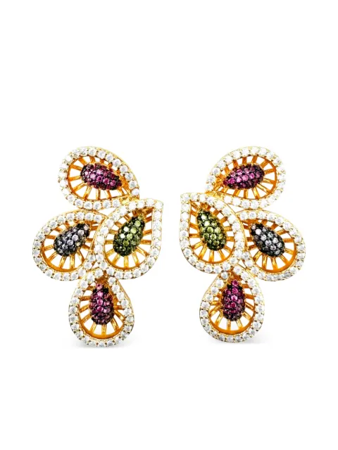 HZMER JEWELLERY Rangeen earrings Gold MCREG102