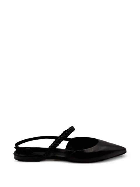 Pomme D´Or braid-detail flat pumps Black 1204