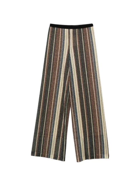 Siyu Zoe striped trousers Neutrals SGZB33