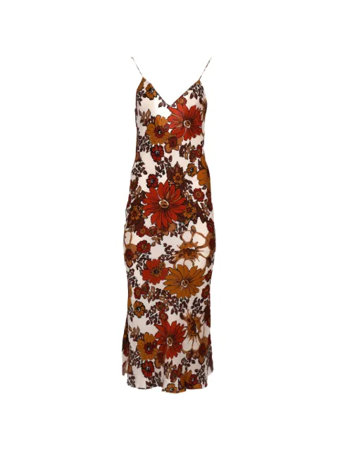 Dodo Bar Or Corinna floral-print midi dress Neutrals NAPPUFRCL455380W
