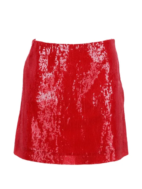 Alberta Ferretti Vintage sequined A-line mini skirt Red NAPPUGBCL446794W