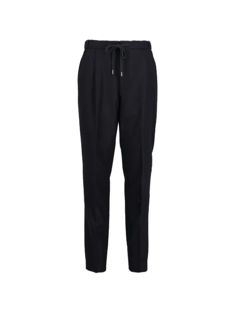 Vintage pleated drawstring trousers Blue WCV130106