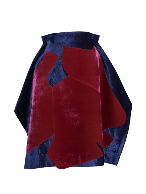 Comme Des Garçons Pre-Owned velvet midi skirt Red WCV3005202529