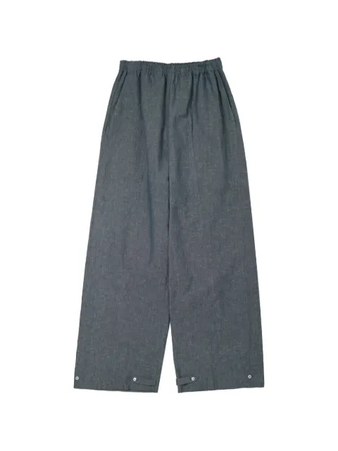 Setchu elasticated-waist button-cuff trousers Blue P048C019INDIGO