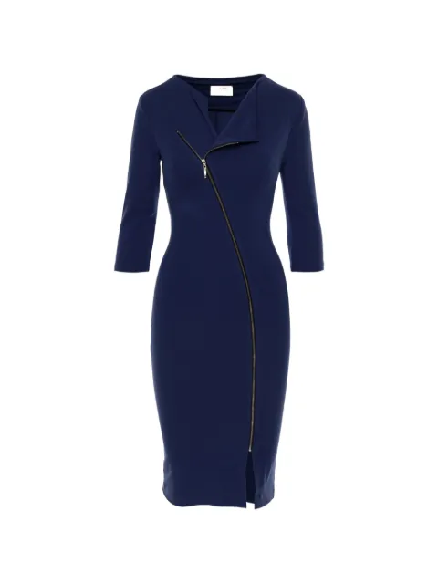 ROSERRY V-neck zip-fastening midi dress Blue MADISON