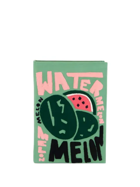 Olympia Le-Tan x Fox & Velvet Watermelon book clutch bag Green FOXANDVELVETBCLI05IT