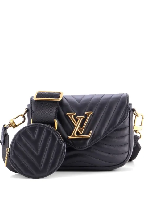 Louis Vuitton Pre-Owned New Wave Multi Pochette Quilted Leather crossbody bag Black MPY4C5AEP5VMJ237